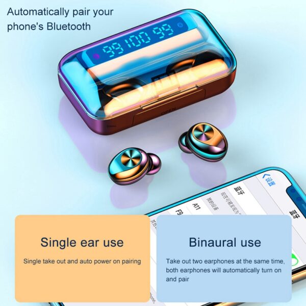 F9-10 Bluetooth Earphones - Image 7