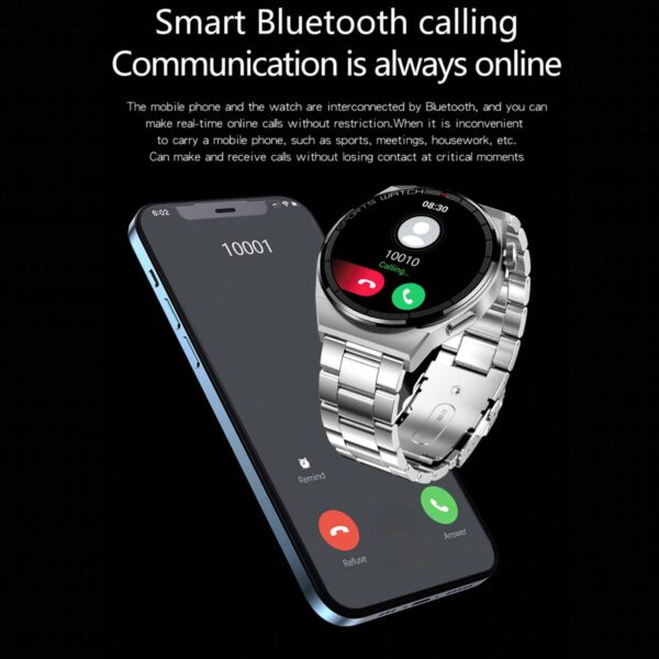 KT62 Brown Smart Watch - Image 7