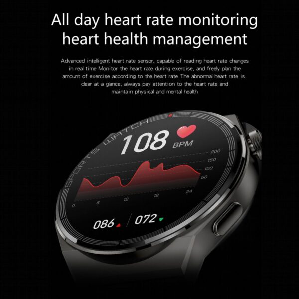 KT62 Brown Smart Watch - Image 2