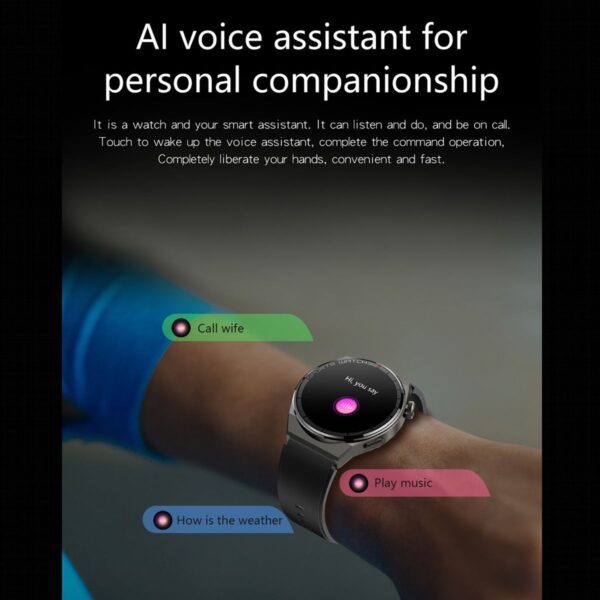 KT62 Brown Smart Watch - Image 3